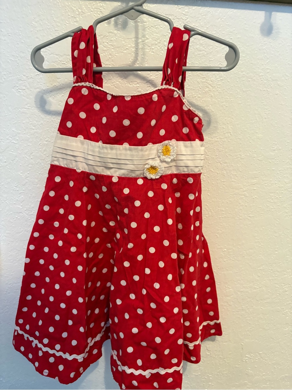 Blueberi Boulevard Red and White Polka Dot Girls' Skirt